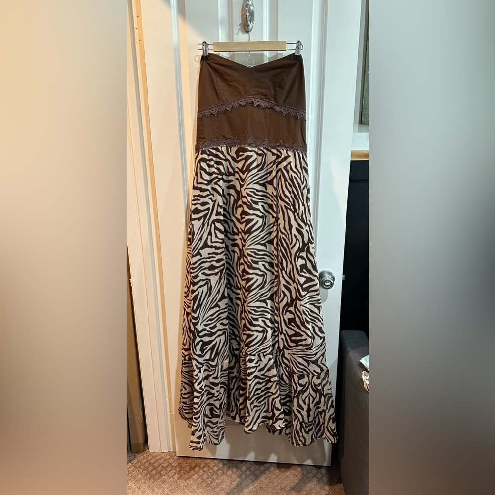 Handmade strapless dress